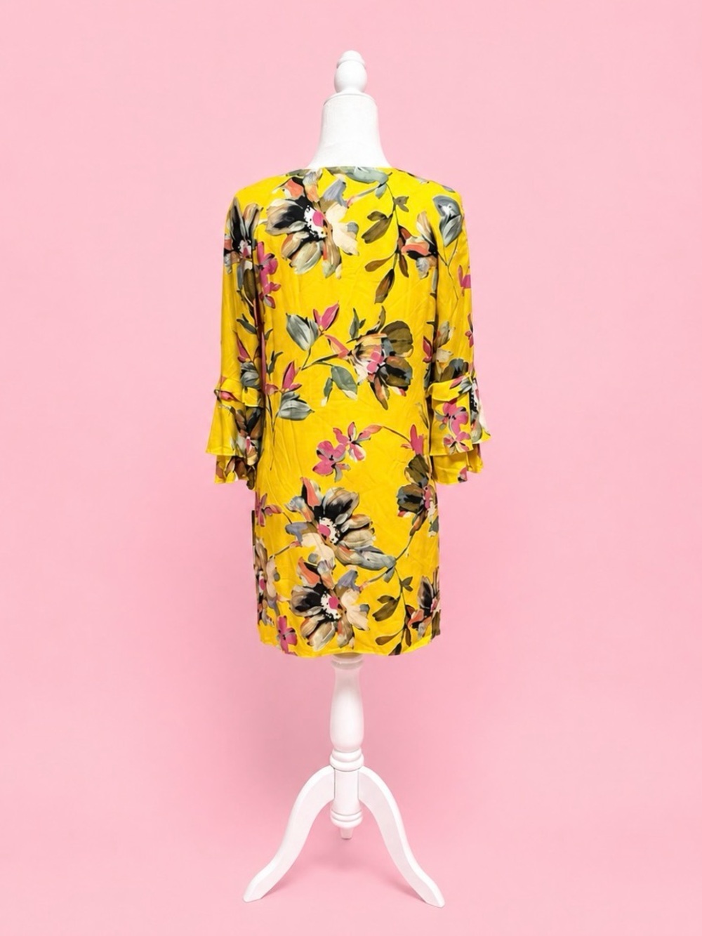Gianni Bini Women’s Yellow Floral Dress - Picture 8 of 8